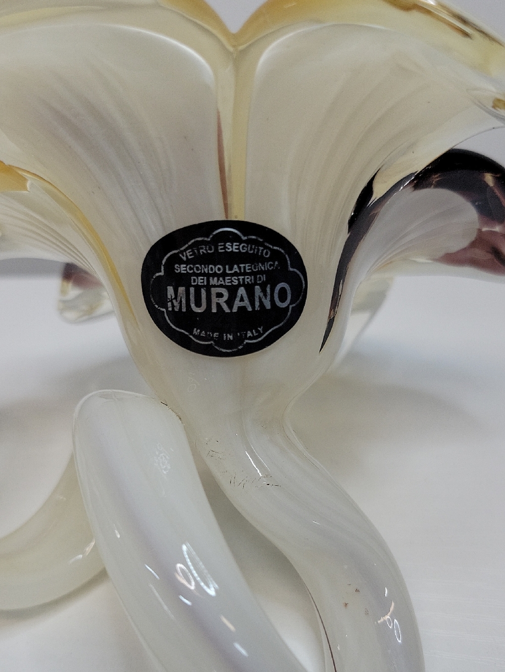 Italian Murano Art Glass Flower - Picture 4 of 5